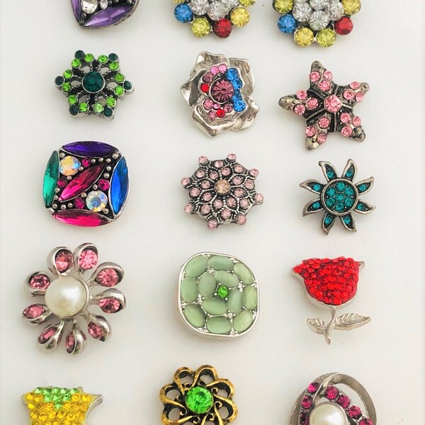 Flower Snap Charms