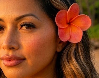 Tropical Plumeria Flower Hair Clip