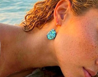 Ethereal Abalone Shell Earrings