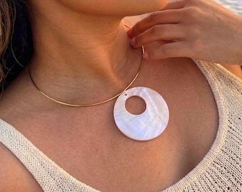 Natural Shell Collar Necklace