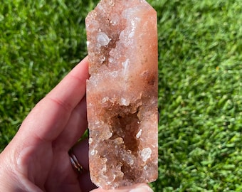 Druzy Pink Amethyst Tower