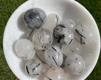 Tourmaline in Quartz Tumble