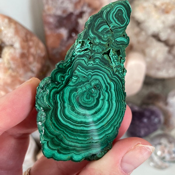 Banded Malachite Slab