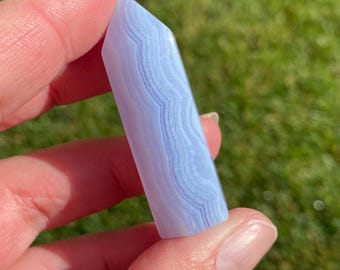 Blue Lace Agate Tower