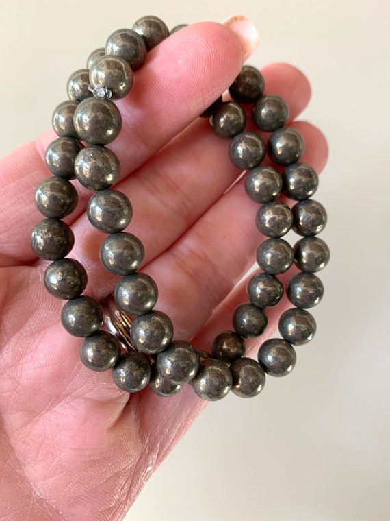 Pyrite Stone Bracelet Etsy Australia