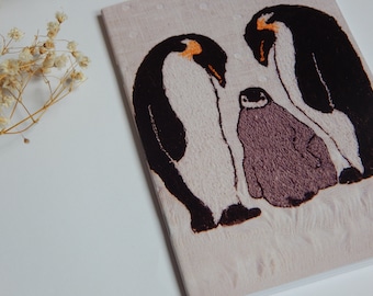 A6 Lined Penguin Notebook- Gift for Animal Lover