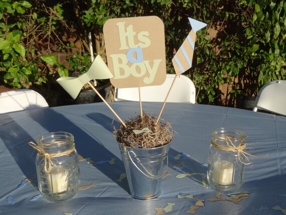 It's a Boy Centerpiece, Tie, Bow Tie Il_570xn