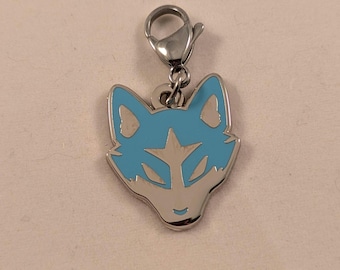 Silber Wolfsmaske Ohrring Charms