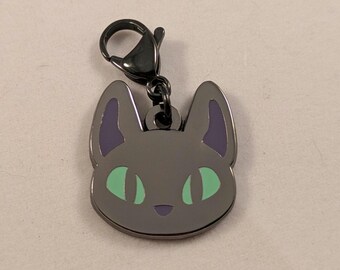 Schwarze Katzen-Maske Ohrring-Charms