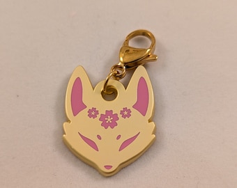Sakura Fennek Fuchs Maske Ohrring Charms
