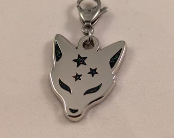 Vulpecula Glitzer Fuchs Maske Ohrring Charms