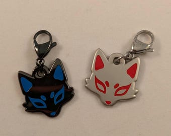 Kurze Fuchsmaske Ohrring Charms