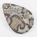 BEAUTIFUL Matte Finished Patterned Artistic Jasper Pendant Bead - 49x34x8mm