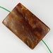Barkin was 4.25 Sage Amethyst Rectangular Pendant Bead - 35x23x5mm