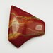 Patterned Red River Jasper Pendant Bead - 52x48x8mm