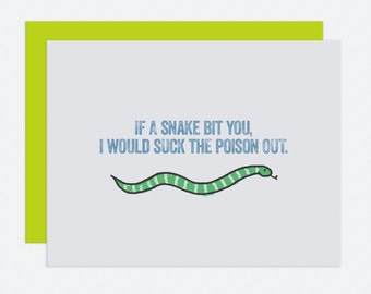 Snake Poison - I LIke You Card