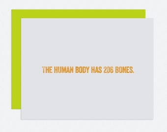 207 Bones - I Like You Card