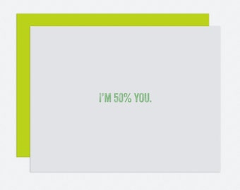 50 % du - Vatertagskarte
