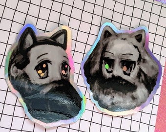 Commewmists stickers | anime kawaii Marx and Engels holographic stickers
