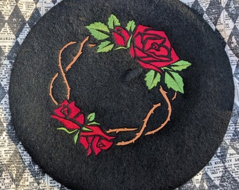 Roses and Thorns Beret