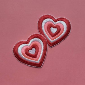 Cutie heart iron-on patch image 4