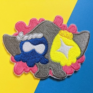 Deep Cut iron-on patch | Splatoon 3 idols splatfest embroidered patch