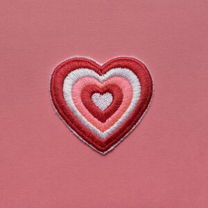 Cutie heart iron-on patch image 3