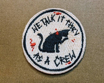 We Talk it Thru as a Crew | Our Flag Means Death inspired iron-on patch