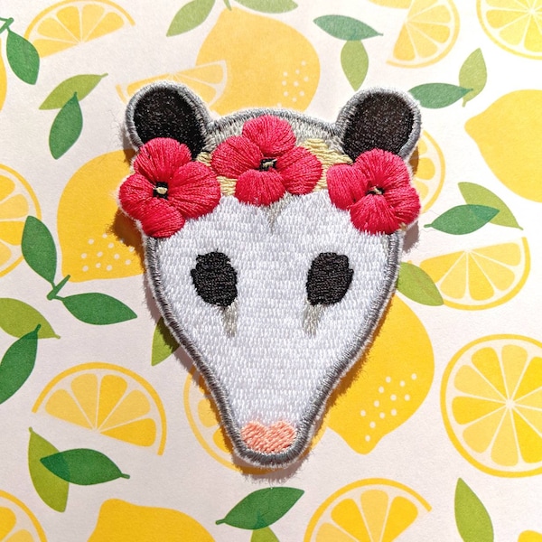 Poppy Possum Iron-on Patch