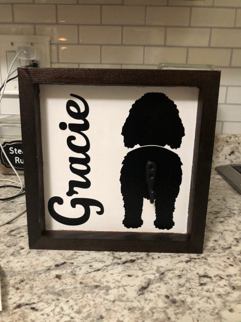 Personalized Pet Leash Holder image 2