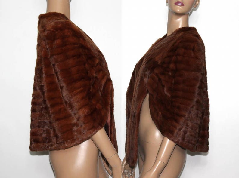 Vintage Mink Stole// Lined// Old Hollywood Glamour//40s Mink Stole