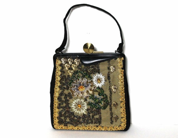 Vintage 1950s Purse // Veldore Original // Beaded/