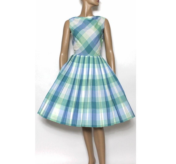 Vintage 1950s Dress //Pastel // Full Circle Dress… - image 2