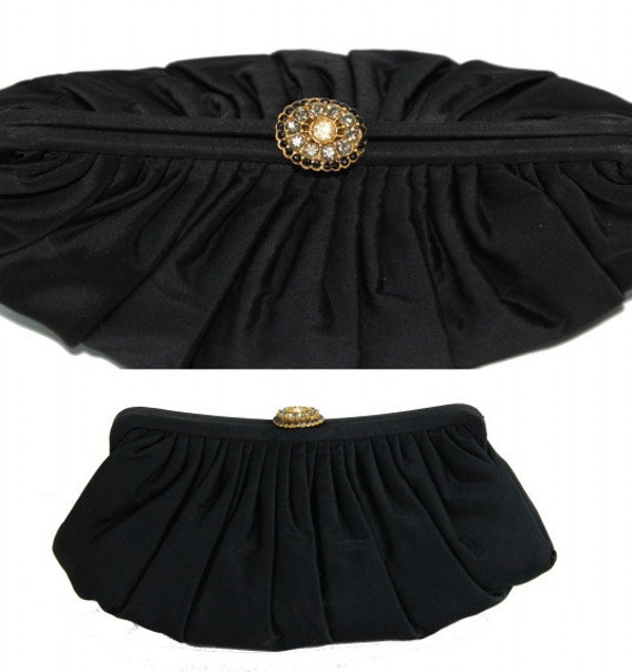 Vintage 1950s Purse Garay Rhinestone Evening Bag Femme Fatale Garden Party Cocktail Dress Rockabilly Mad Man Prom Designer Old Hollywood