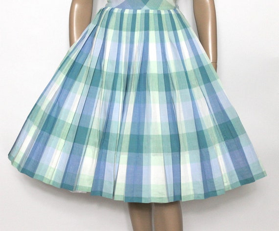Vintage 1950s Dress //Pastel // Full Circle Dress… - image 5