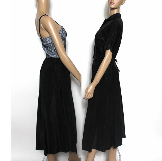 Vintage 1940s 1950s Dress// Designer Carole King/… - image 2