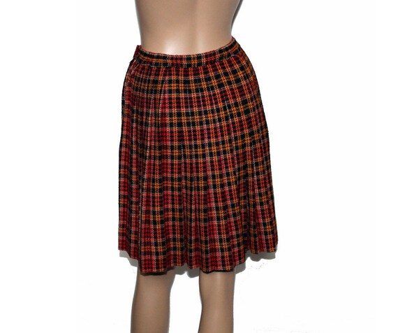 Vintage 1950’s plaid skirt and top S main image 1