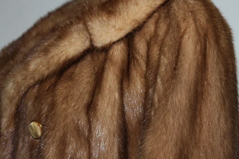 Peut inclure: Un manteau en fourrure marron avec une fermeture &agrave; bouton. La fourrure est douce et luxueuse.