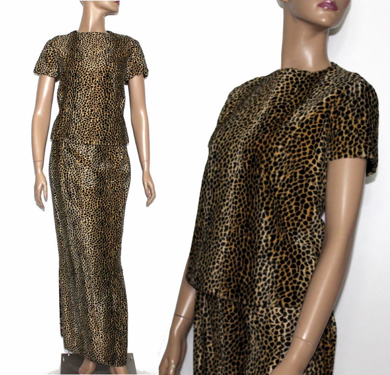 vintage leopard dress