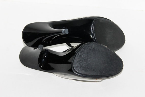 Vintage 1970s Heels// Stilettos// Black Suede// D… - image 6