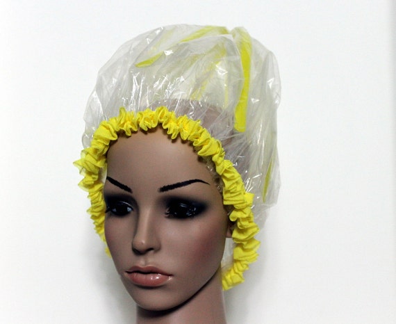 yellow shower cap