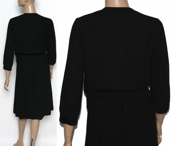 Vintage 1950s Outfit 1960's Black Designer Rockab… - image 3