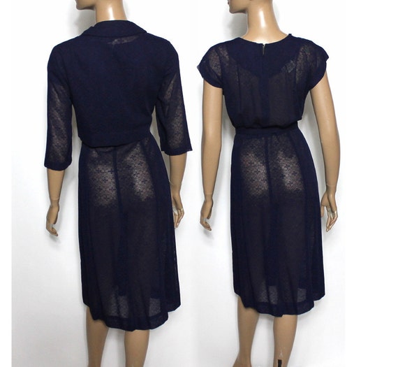 Vintage 1940s Dress // Matching Bolero Jacket // … - image 3