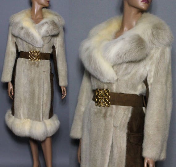 Manteau de fourrure Vintage un manteau en fourrure de vison Manteau de vison auburn fourrure vintage pleine longueur 50s