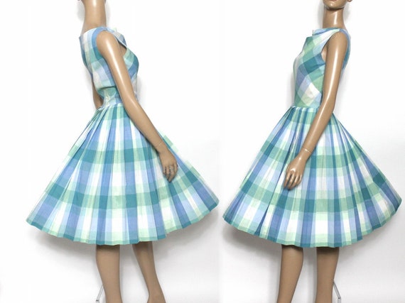 Vintage 1950s Dress //Pastel // Full Circle Dress… - image 3
