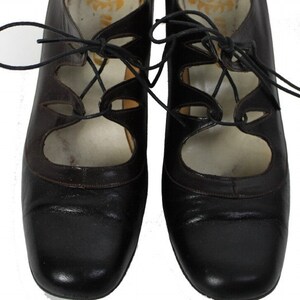 1960s Shoes Designer Leather Pumps Stilluetos Pinup Bombshell Dress Garden Party Rockabilly Mad Men Womens image 3