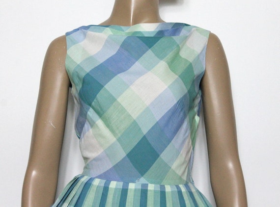 Vintage 1950s Dress //Pastel // Full Circle Dress… - image 7