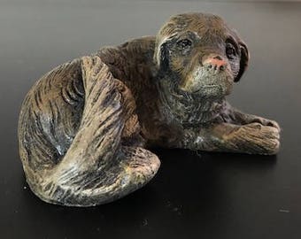 Vintage Pink-nosed Pooch Figurine