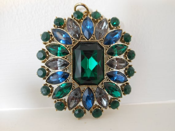 Dazzling Vintage Austrian Crystal Pendant - image 1