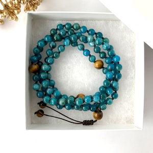 Self Discipline - 108 Mala beads, Mala bracelet, Meditation beads, Yoga gift, Yoga jewelry, Meditation prayer beads, Japa Mala necklace